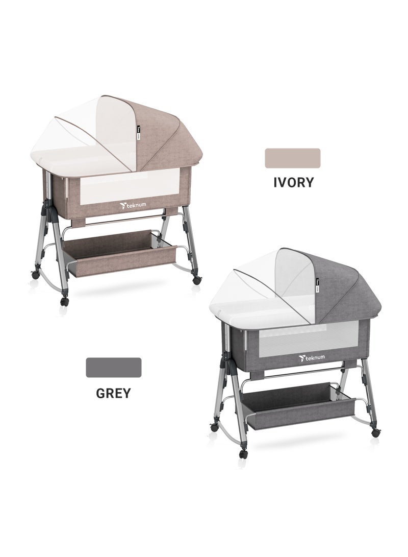 Baby Bedside Sleepzen 1 With Horizontal Adjustment - Grey