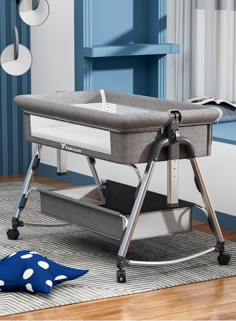 Baby Bedside Sleepzen 1 With Horizontal Adjustment - Grey