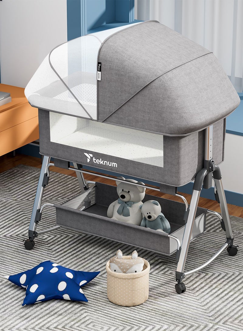 Baby Bedside Sleepzen 1 With Horizontal Adjustment - Grey