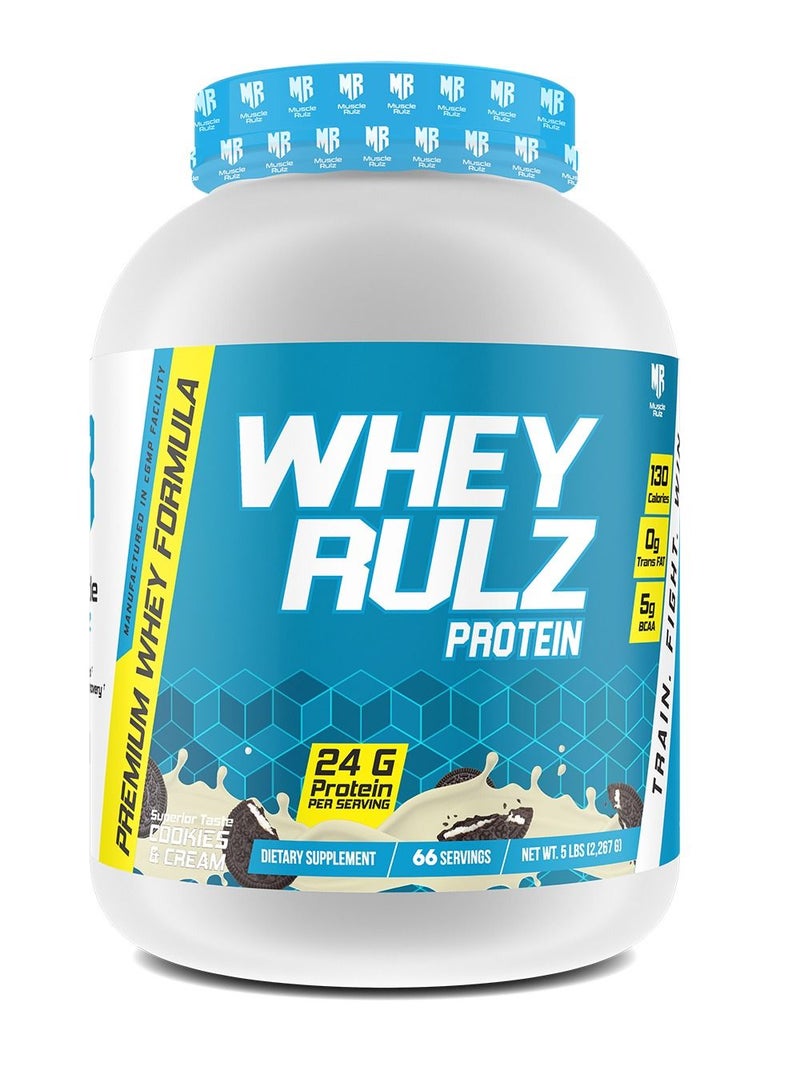 Muscle Rulz Whey Rulz 5 LBS Cookies & Cream