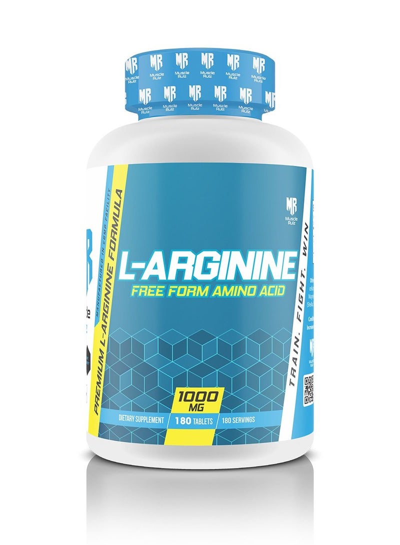 Muscle Rulz L-ARGININE 1000 mg 180 Tablets