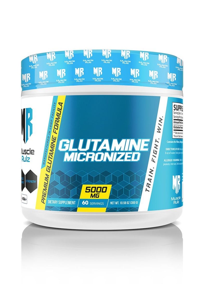 Muscle Rulz GLUTAMINE Micronized 5000 mg 60 Servings