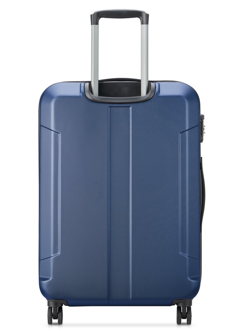 Delsey Depart Hard 71cm Hardcase Expandable 4 Wheel Check-in Luggage Trolley Case Navy Blue - 00314582022 X9