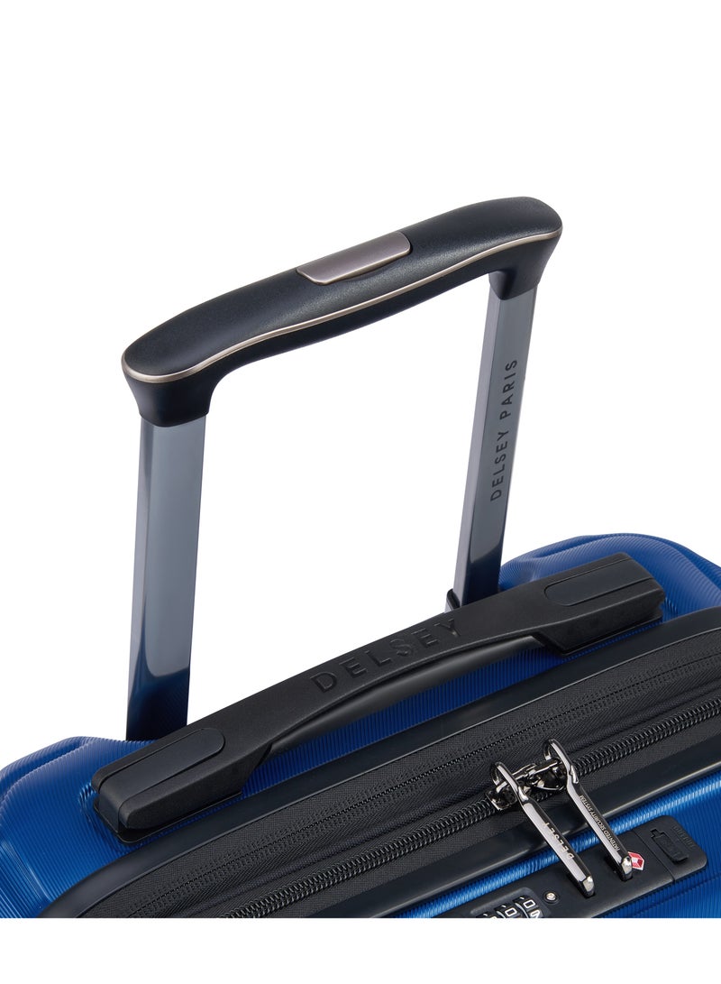 Delsey Shadow 5.0 55cm Hardcase Expandable  4 Double Wheel  Bus Soft Cabin Luggage Trolley Case Blue - 287880202