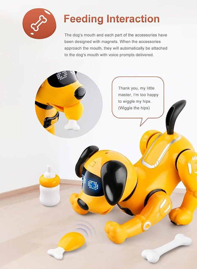 Remote Control Robot Dog - RC Imitate Pet Dog - Music, Dance, Action Programming, Touch Interaction - Smart Puppy - Kid Toy