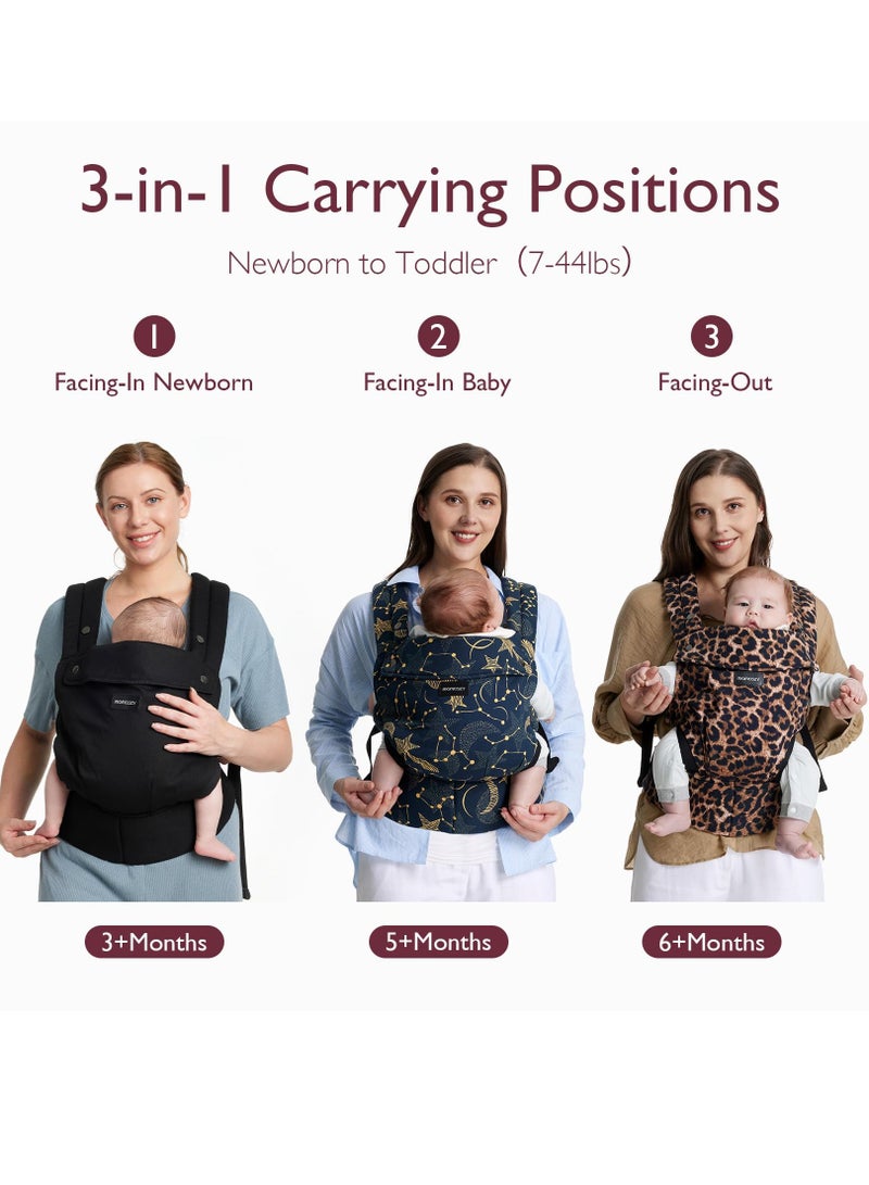Hands-Free, Ergonomic, Cozy And Lightweight Baby Carrier, Newborn To Toddler, 7 - 44 Lbs