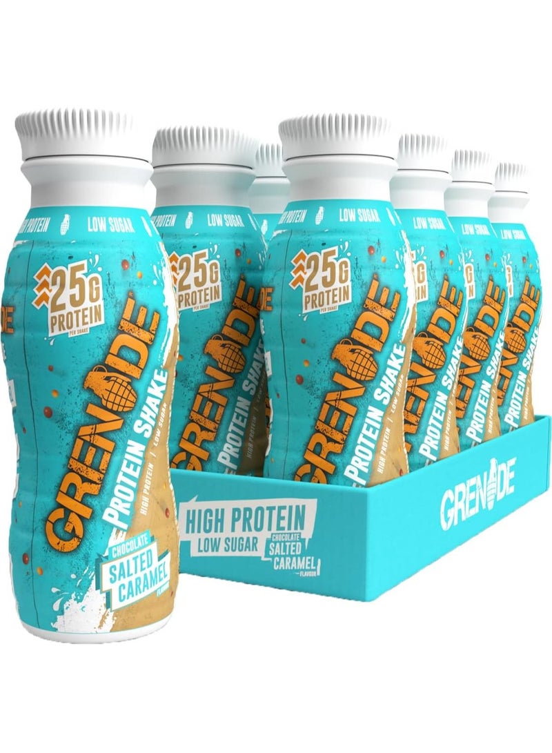 Protein Shake 330ml Chocolate Salted Caramel Flavor Pack of 8