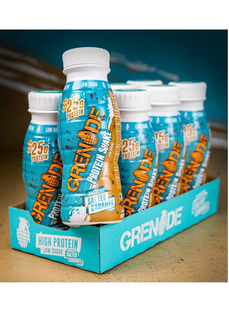 Protein Shake 330ml Chocolate Salted Caramel Flavor Pack of 8