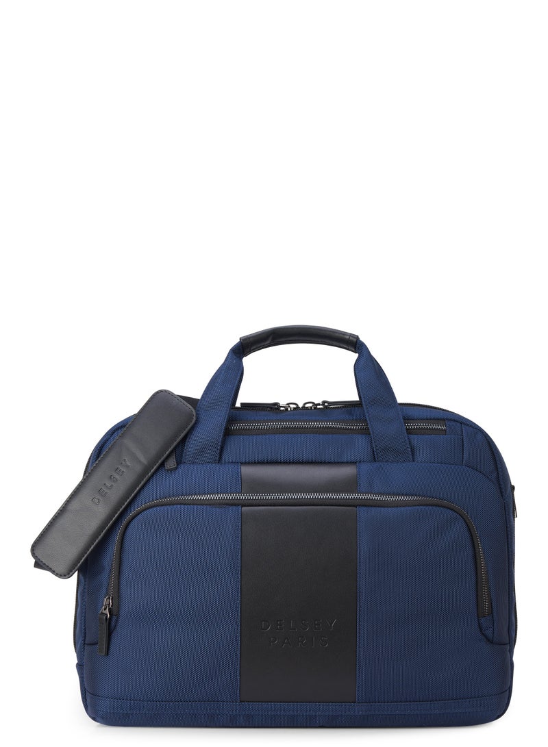 Delsey Wagram 1 Comparment Satchel Breifecase 15.6 inch Navy Blue - 00119916002