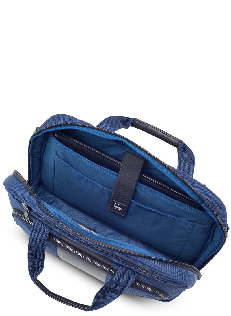 Delsey Wagram 1 Comparment Satchel Breifecase 15.6 inch Navy Blue - 00119916002