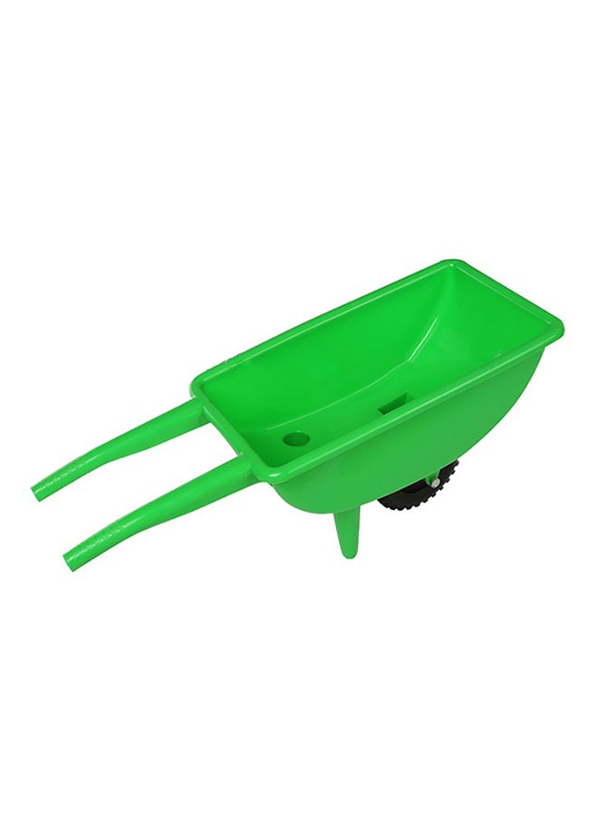 Integration Training Plastic Hand Push Wheelbarrow - Green 90x34x40cm