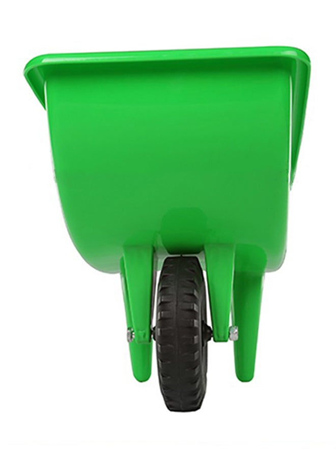 Integration Training Plastic Hand Push Wheelbarrow - Green 90x34x40cm