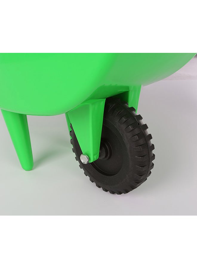 Integration Training Plastic Hand Push Wheelbarrow - Green 90x34x40cm