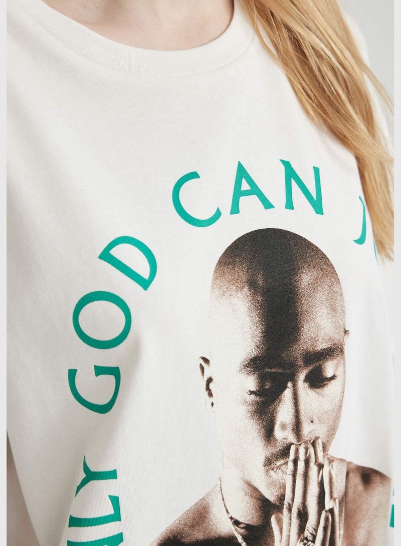 Woman Tupac Shakur Oversize Fit T-Shirt