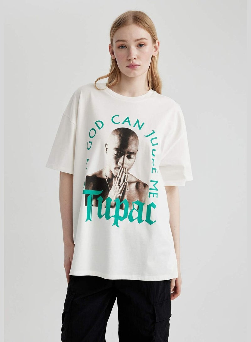 Woman Tupac Shakur Oversize Fit T-Shirt