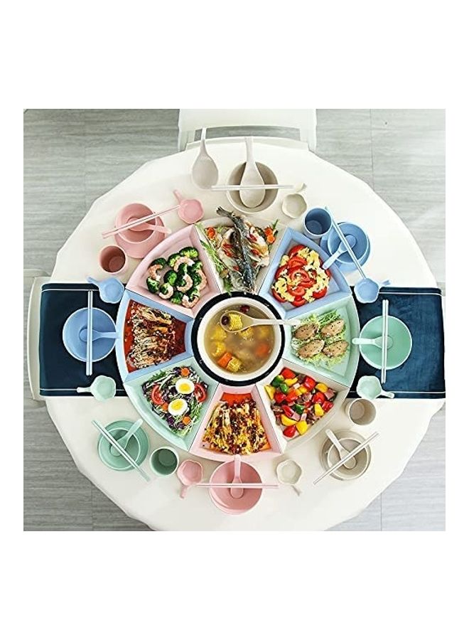 8-Piece Dinner Plates Multicolour 26cm