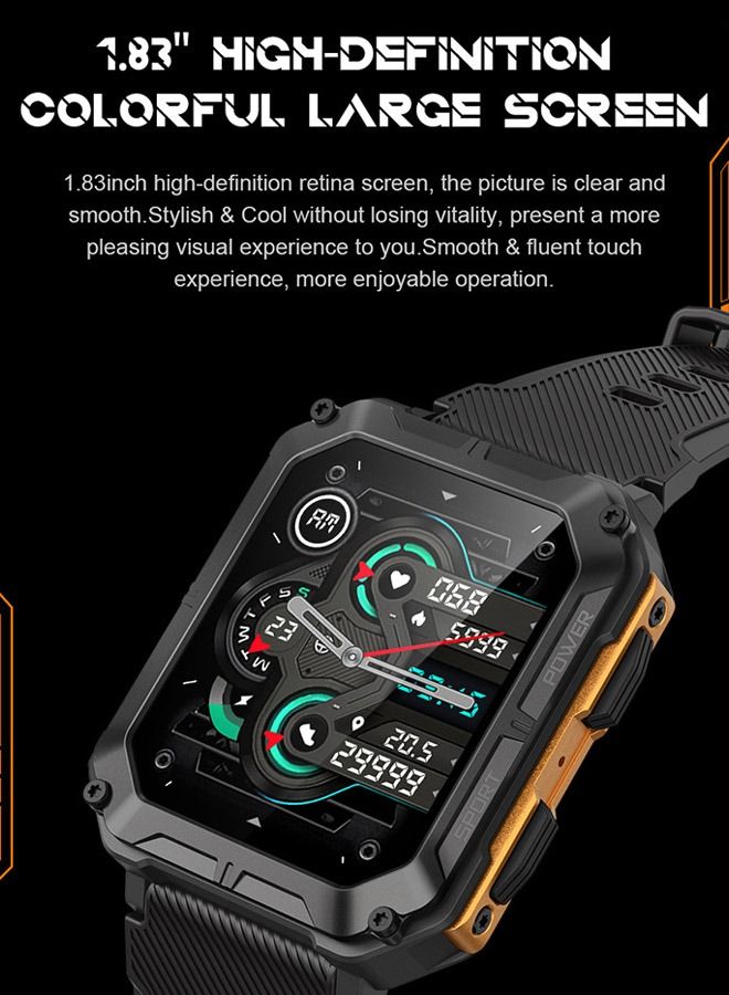 Smart Watch for Men and Women Fitness Tracker IP68 Waterproof Smartwatch for Android iOS Phones 1.83