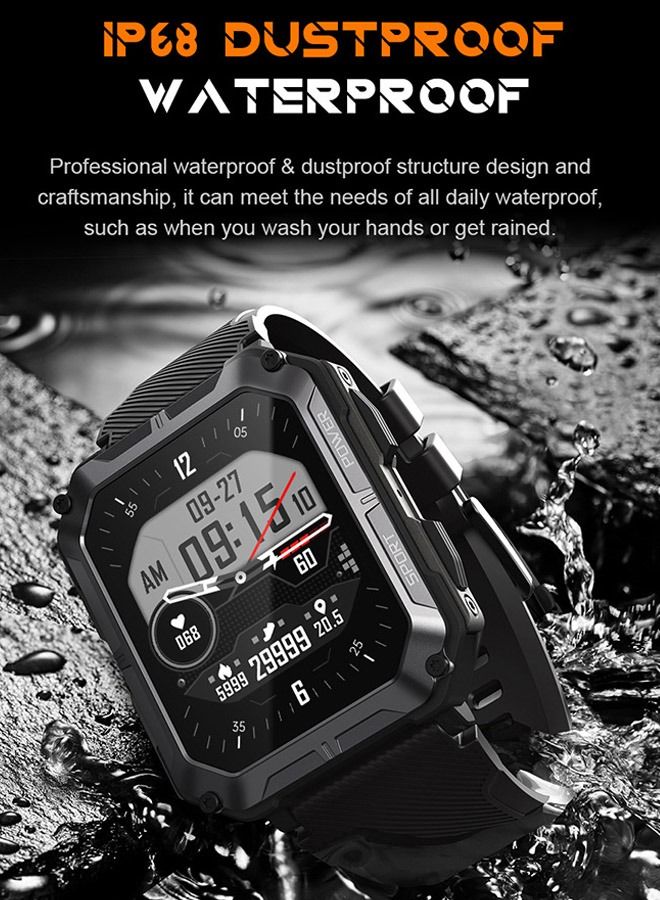 Smart Watch for Men and Women Fitness Tracker IP68 Waterproof Smartwatch for Android iOS Phones 1.83