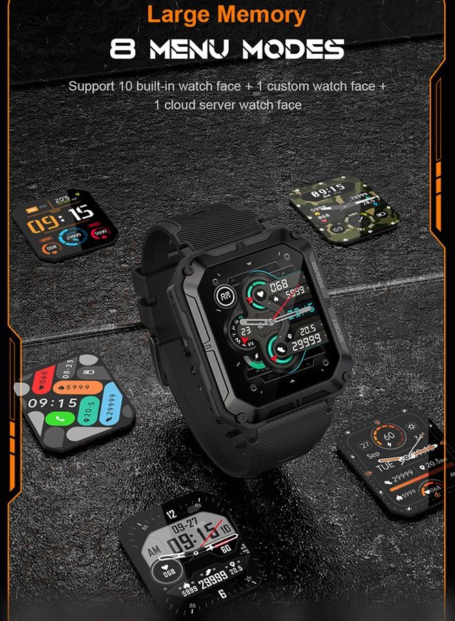 Smart Watch for Men and Women Fitness Tracker IP68 Waterproof Smartwatch for Android iOS Phones 1.83