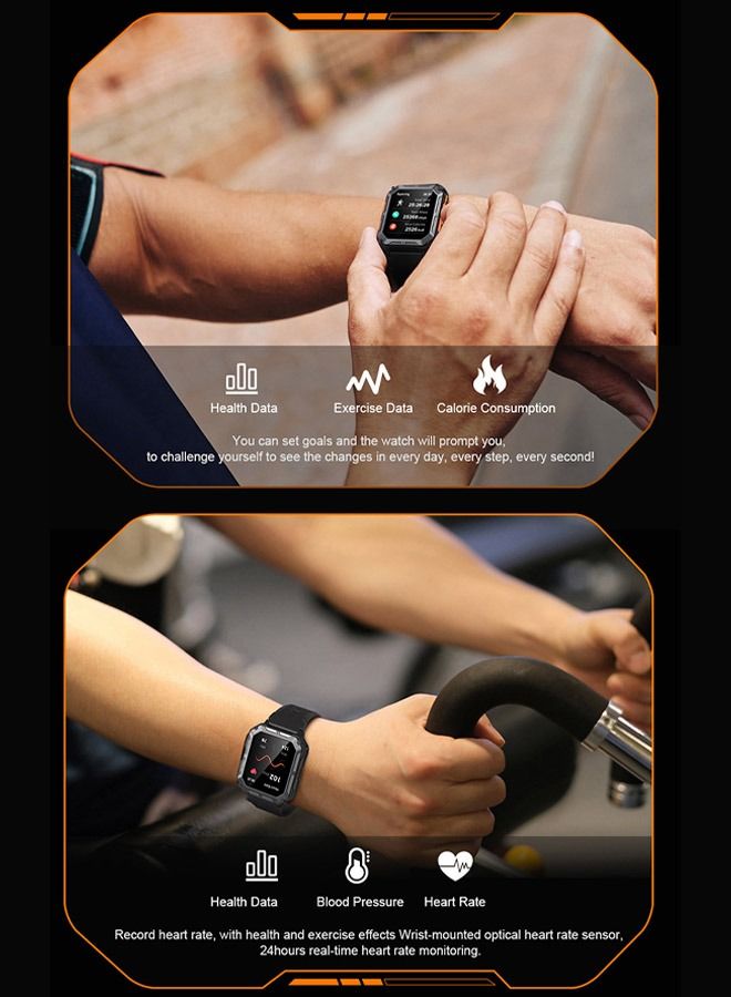 Smart Watch for Men and Women Fitness Tracker IP68 Waterproof Smartwatch for Android iOS Phones 1.83