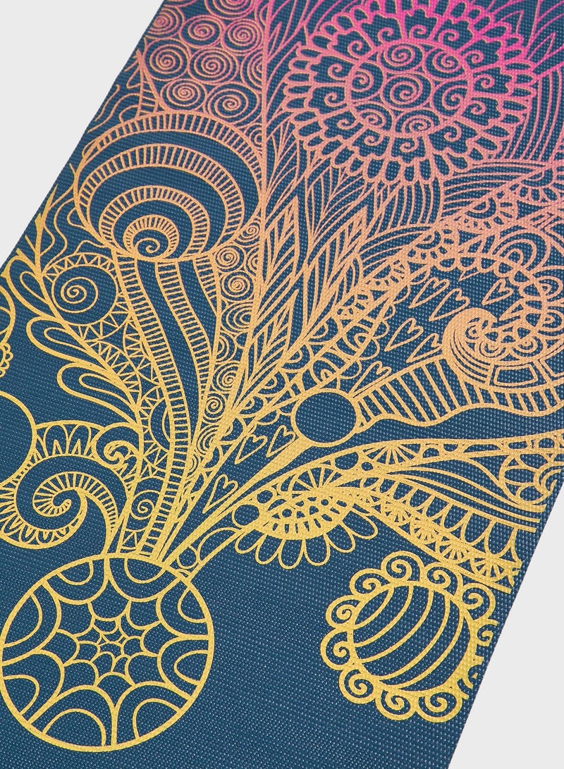 4Mm Classic Printed Vivid Zest Yoga Mat