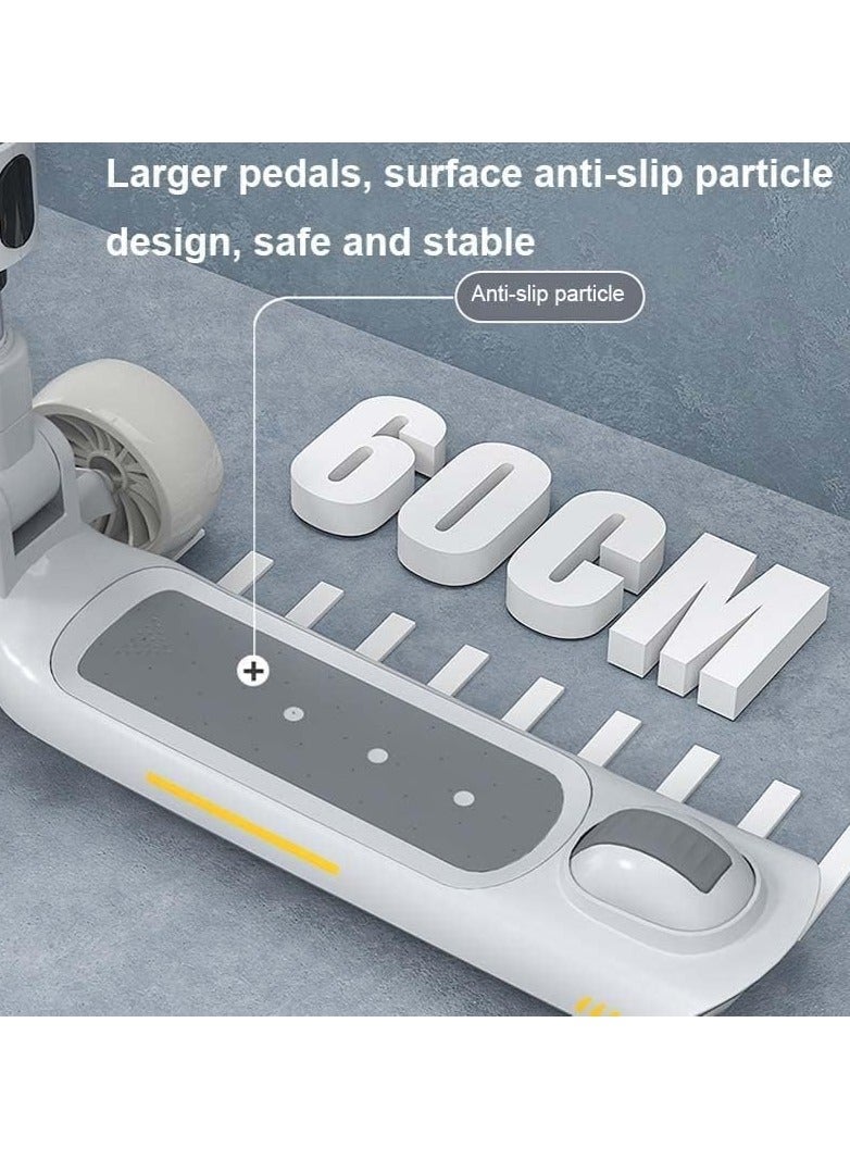 5in1 Scooter for Kids - Wheel LED Lights, Adjustable Lean-to-Steer Handlebar, and Foldable Seat - Sit or Stand Ride with Brake Ages 1-12 Years Old