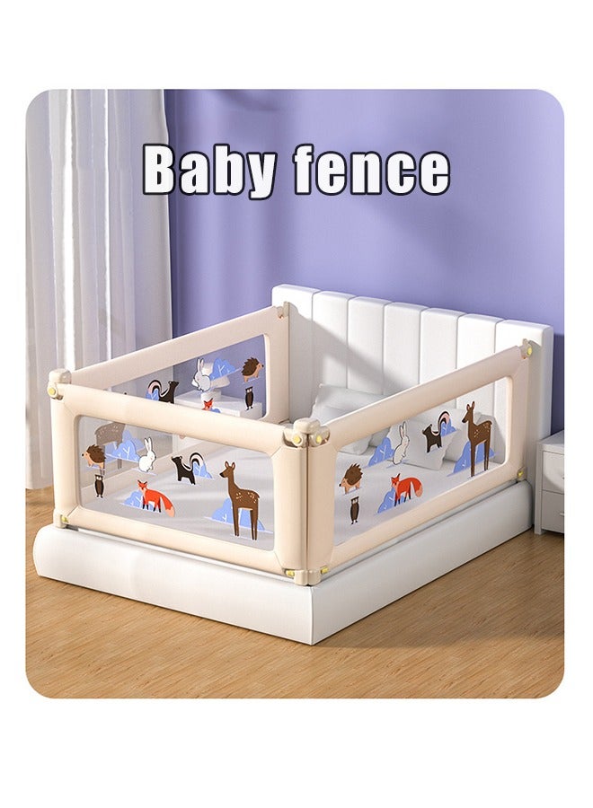 Bed Rail Guard Barrier for Baby, Adjustable Height Side Bed Falling Protector for Kids Newborn Toddler Single Twin Side Bed