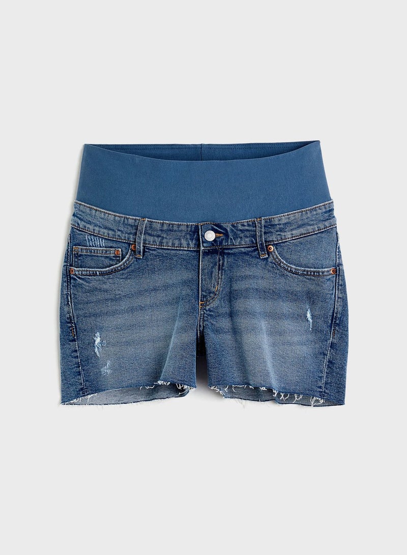 High Waist Denim Shorts