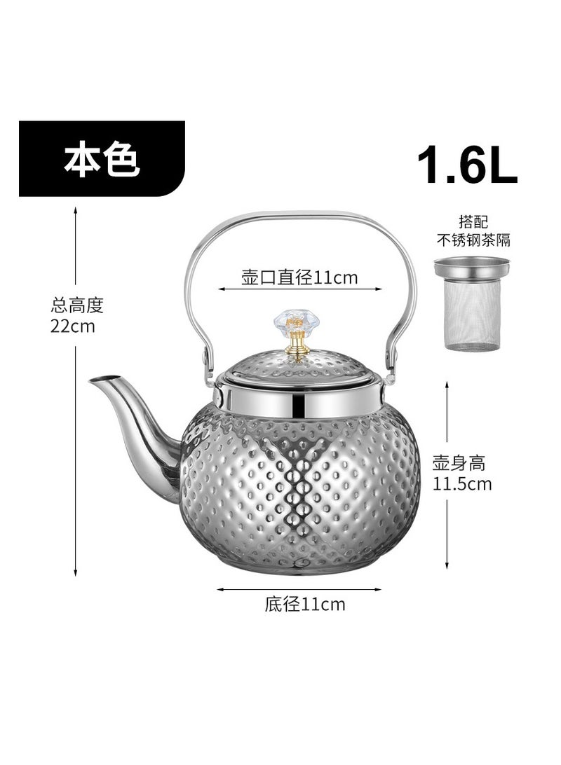 Tea Pot Tea Kettle Stovetop Kettle Food Grade Stainless Steel 1.6L