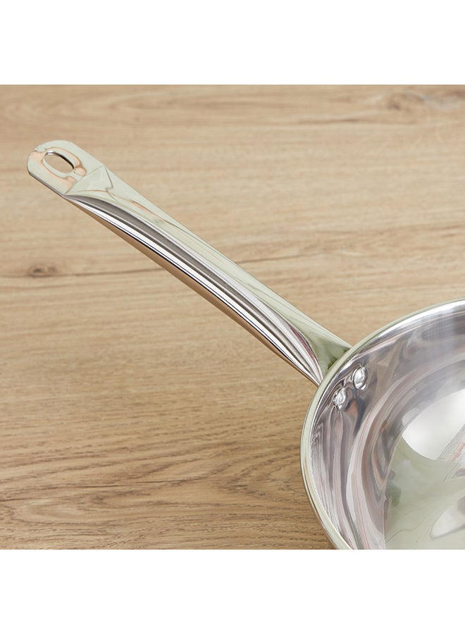 Stilo Stainless Steel Wok 26 x 9 x 26 cm