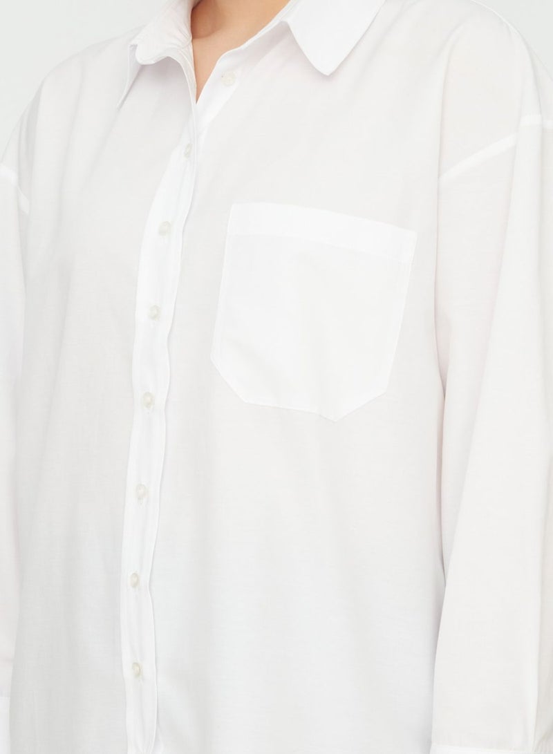 Pocket Detail Button Down Shirt