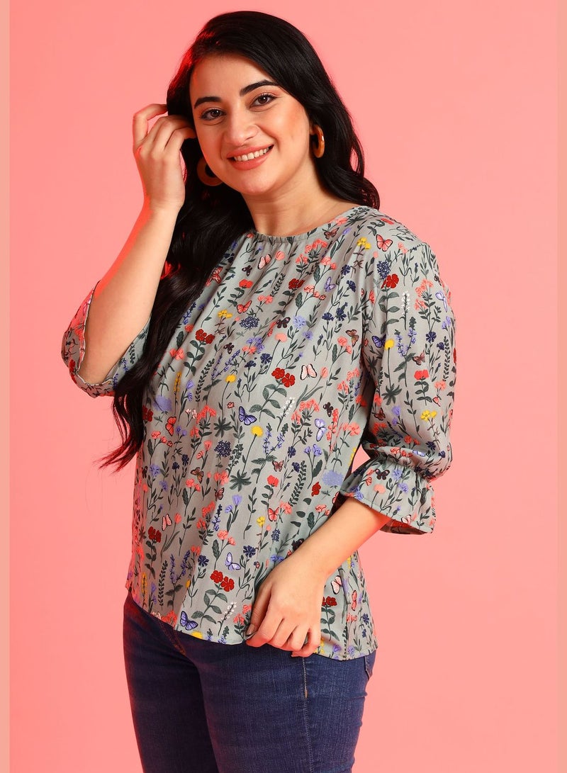 Floral Print Blouse