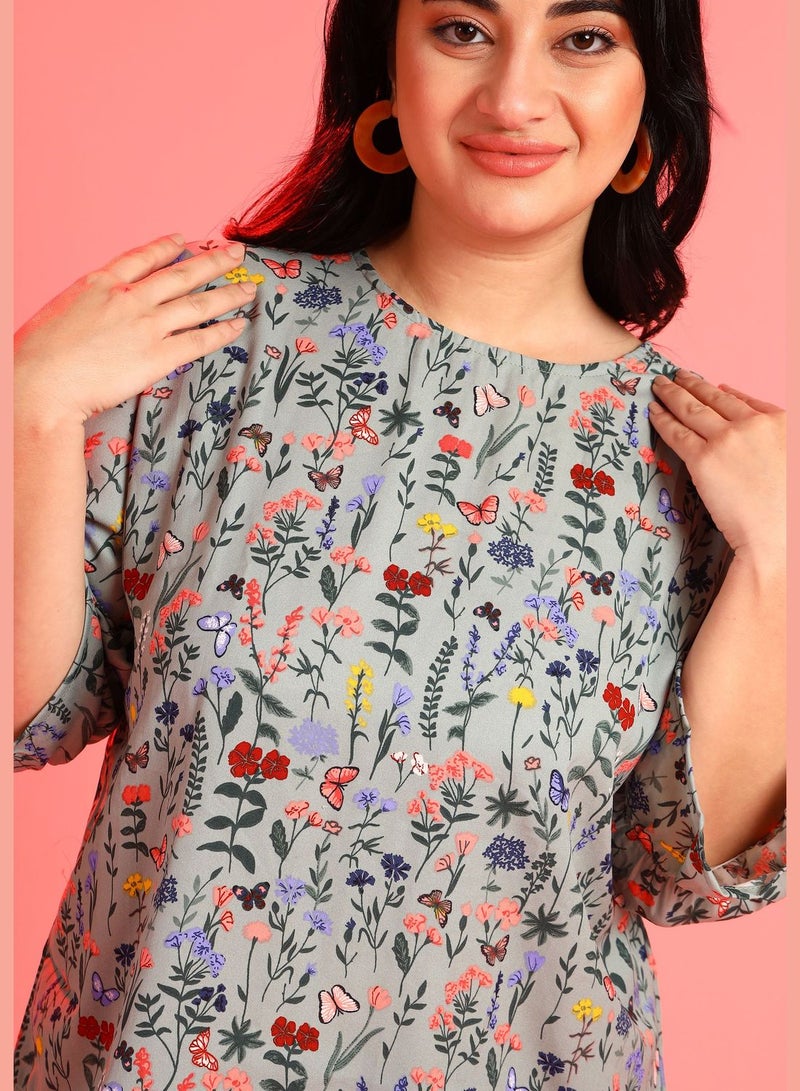 Floral Print Blouse