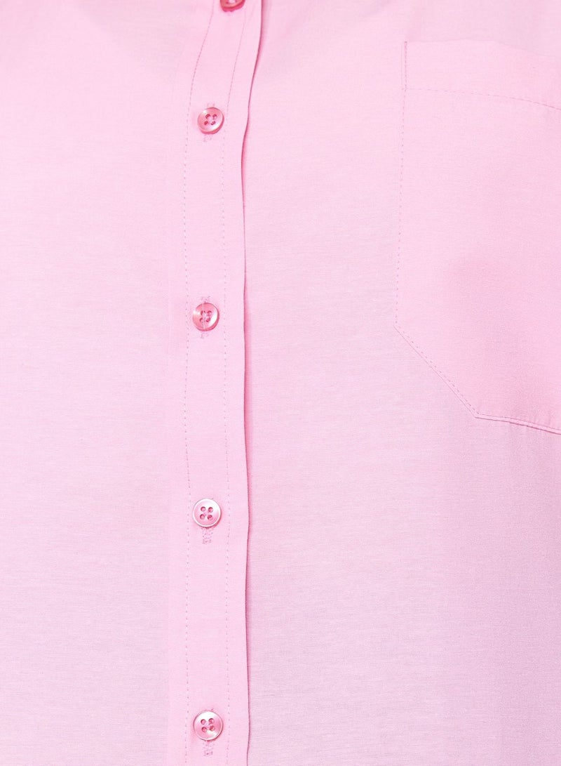 Button Down Pocket Detail Shirt