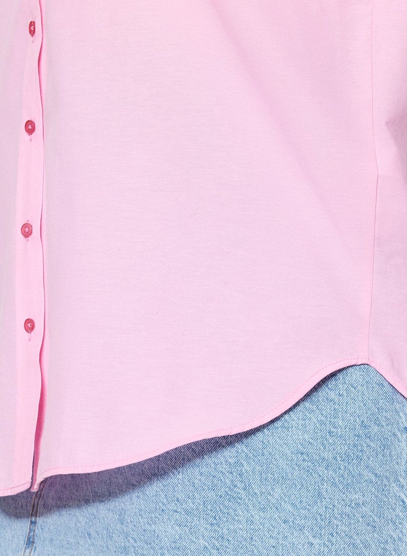 Button Down Pocket Detail Shirt