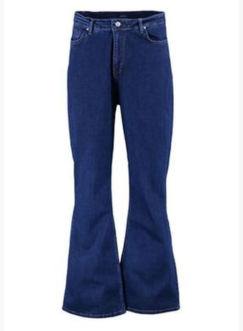 Indigo High Waist Flare Jeans