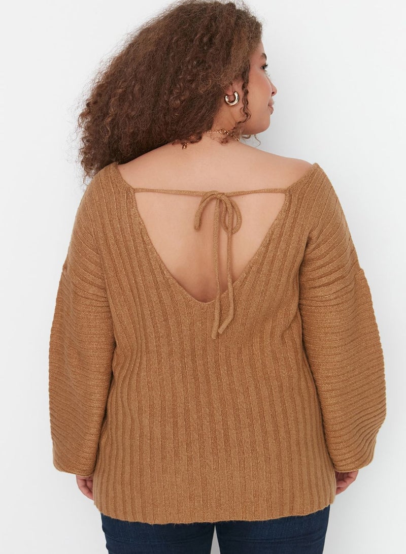 V-Neck Knitted Sweater