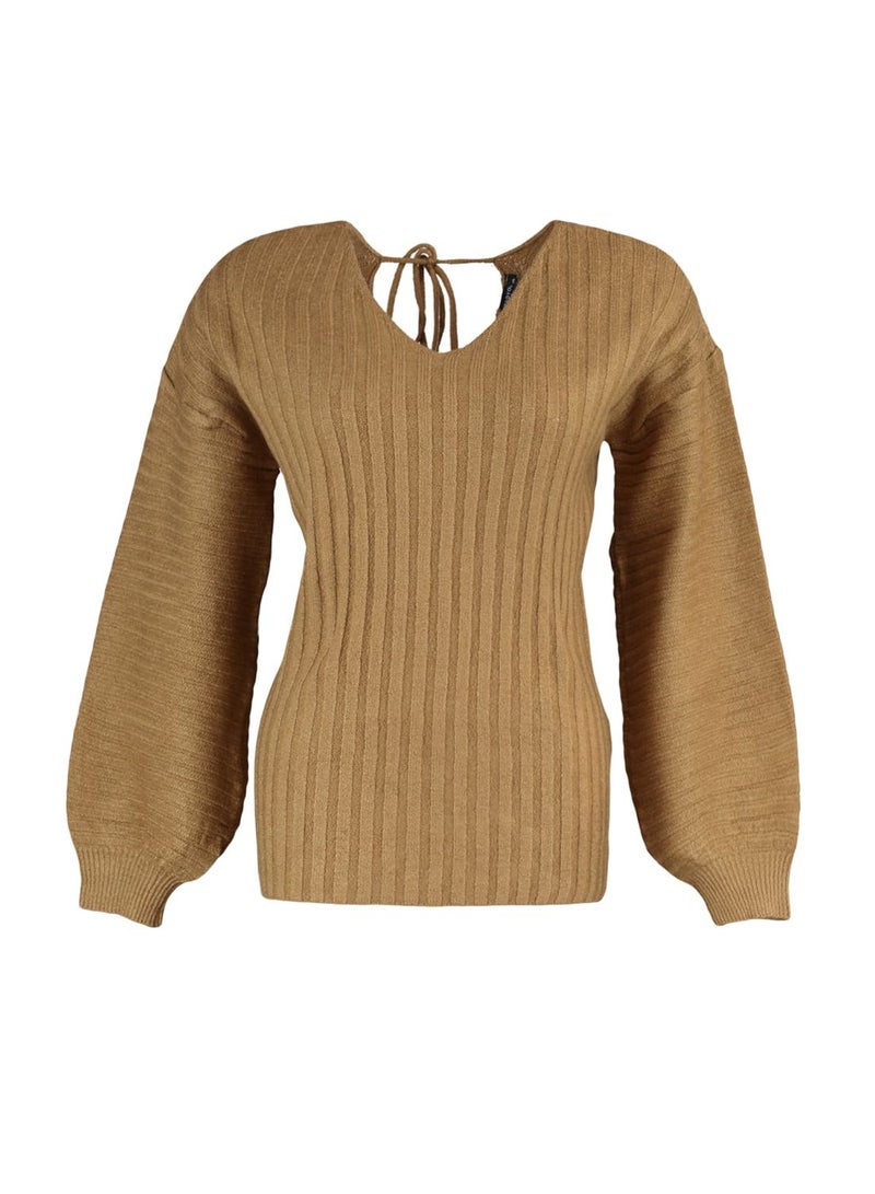 V-Neck Knitted Sweater