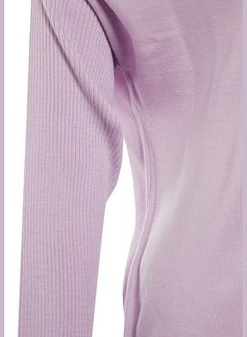 Lilac Cut Out Detailed Knitwear Sweater TBBAW23AN00025