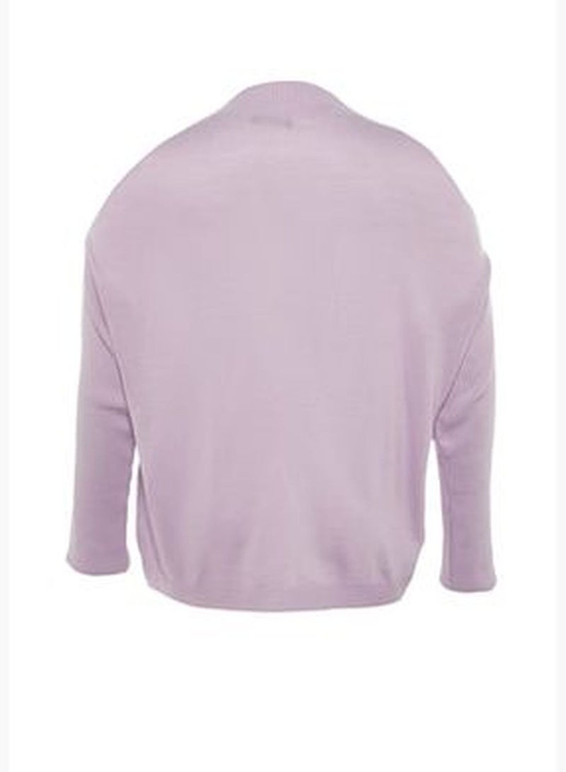 Lilac Cut Out Detailed Knitwear Sweater TBBAW23AN00025