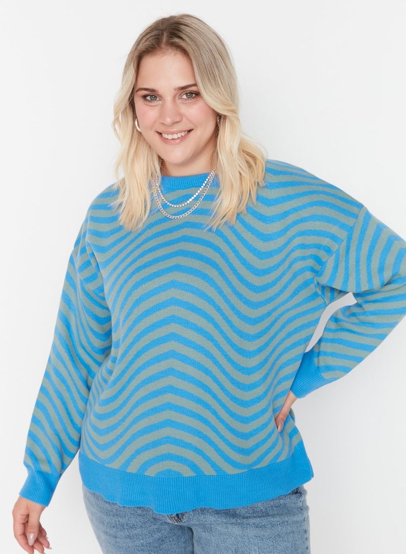 Oversized Printed Sweater