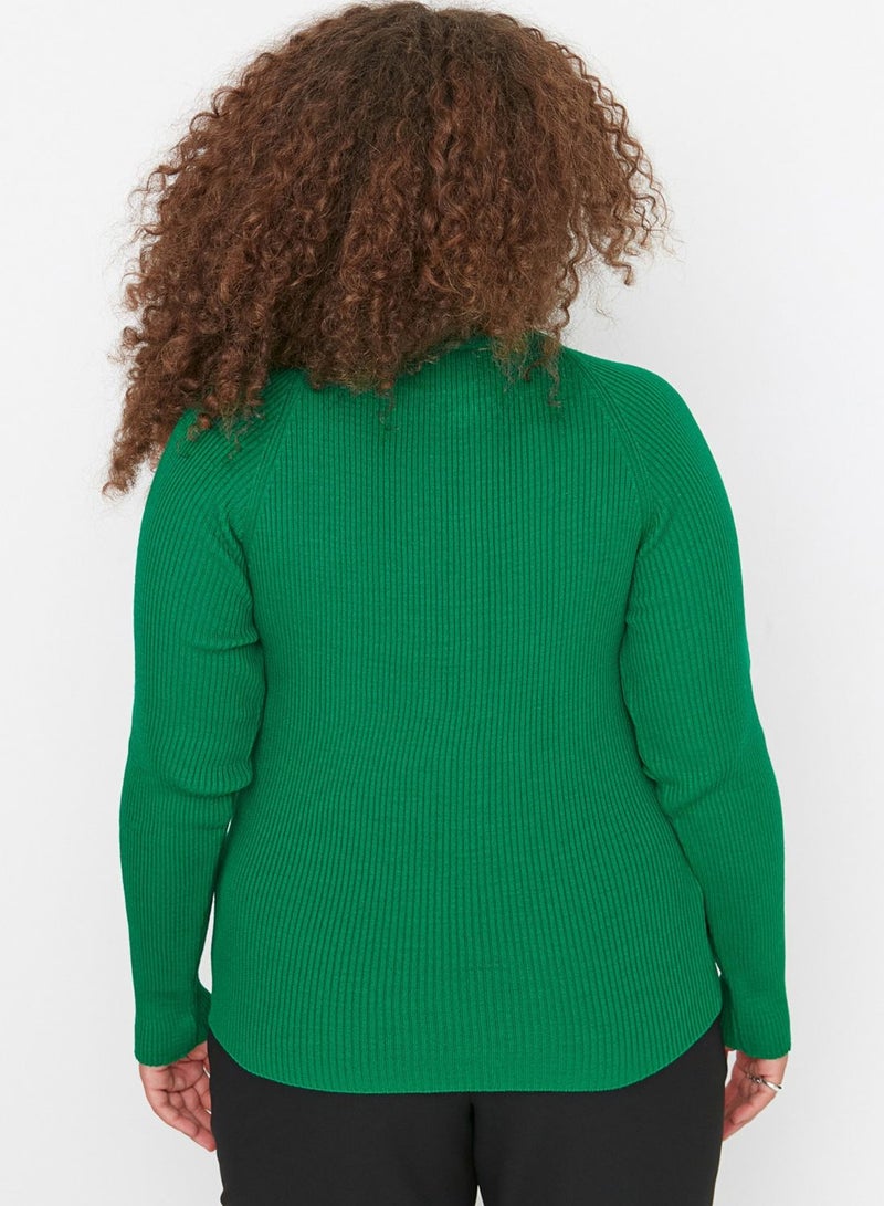 Cut Out Detail  Knitted Sweater