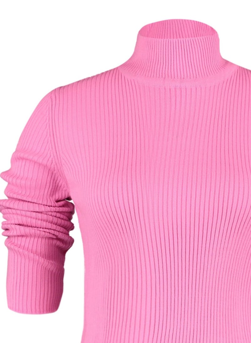 High Neck Knitted Sweater