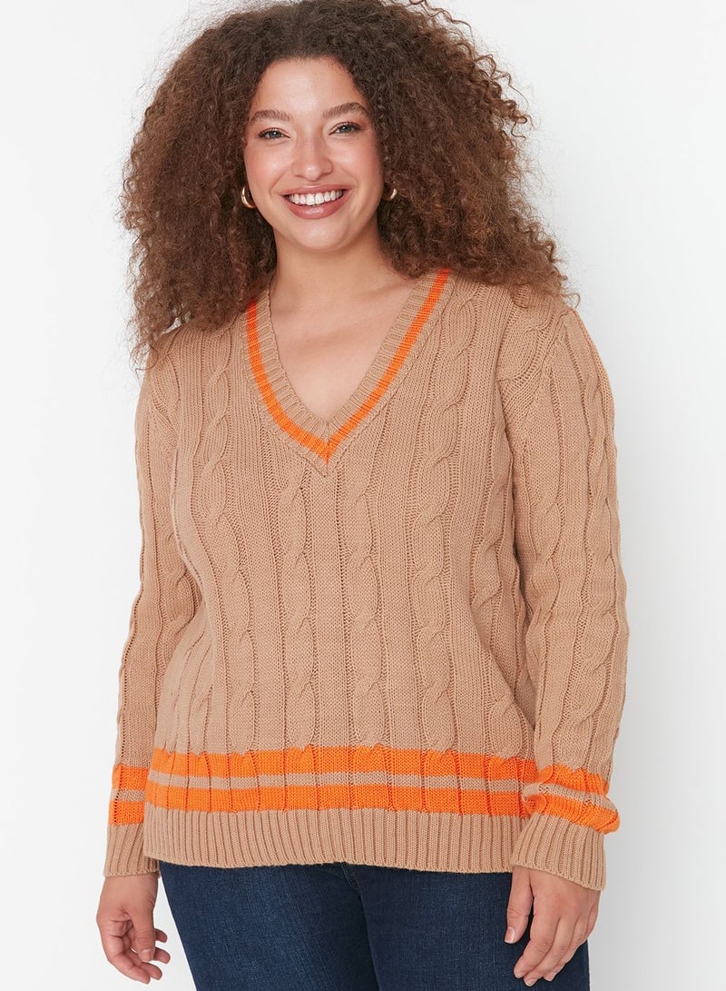 Oversized V-Neck Sweater