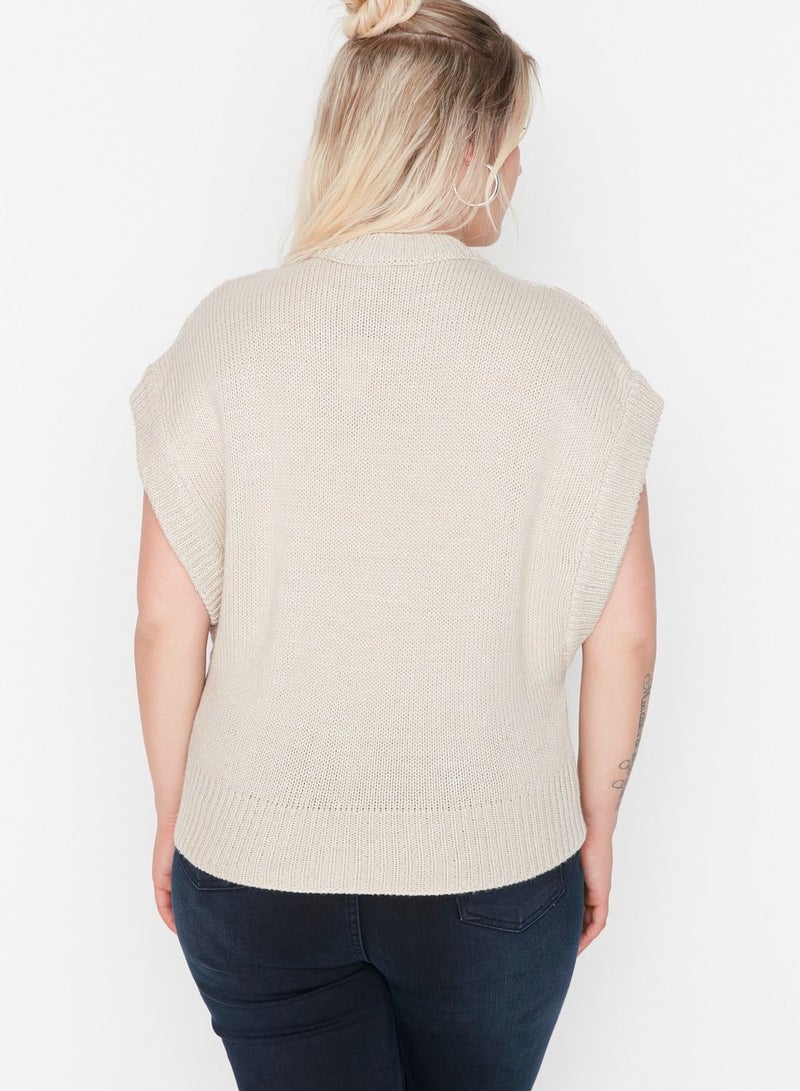 Crew Neck Knitted Sweater