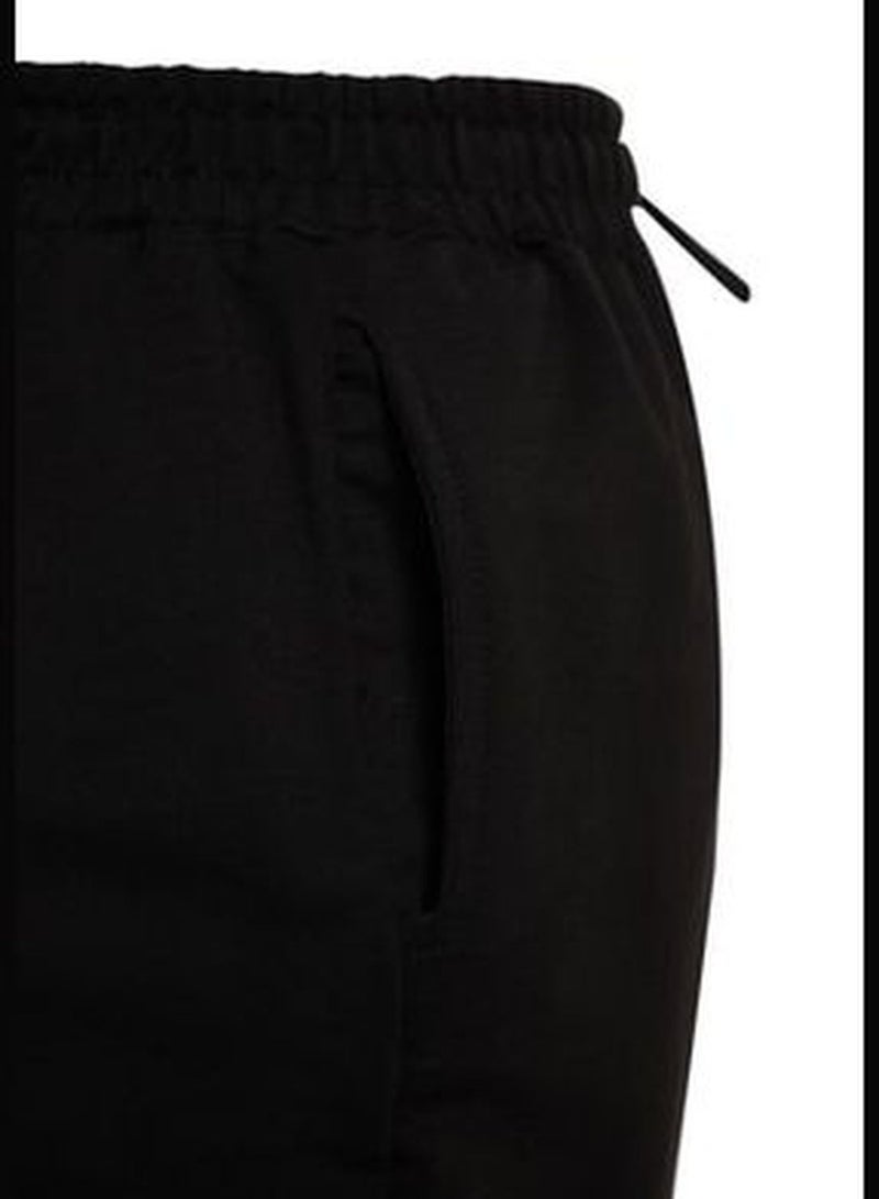 Black Jogger Elastic Knitted Sweatpants