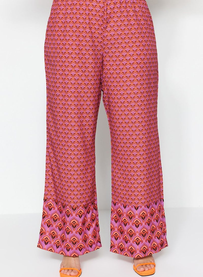 Printed Wide Leg Pants