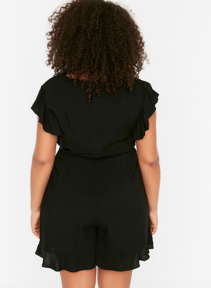 Ruffle Tie Detail Playsuit