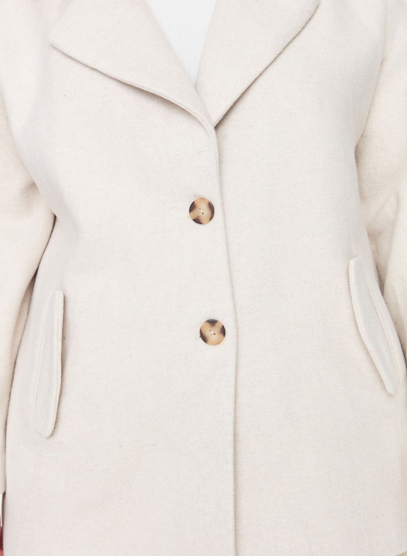 Button Detail Coat