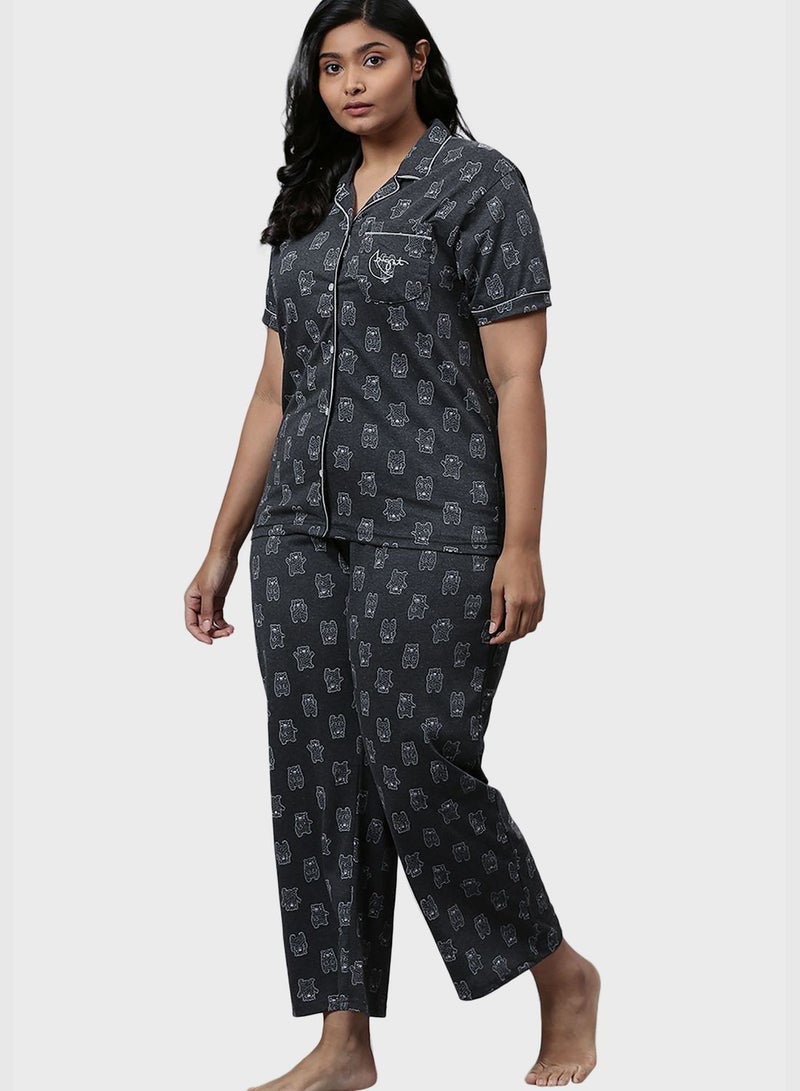 Printed Pyjama Set